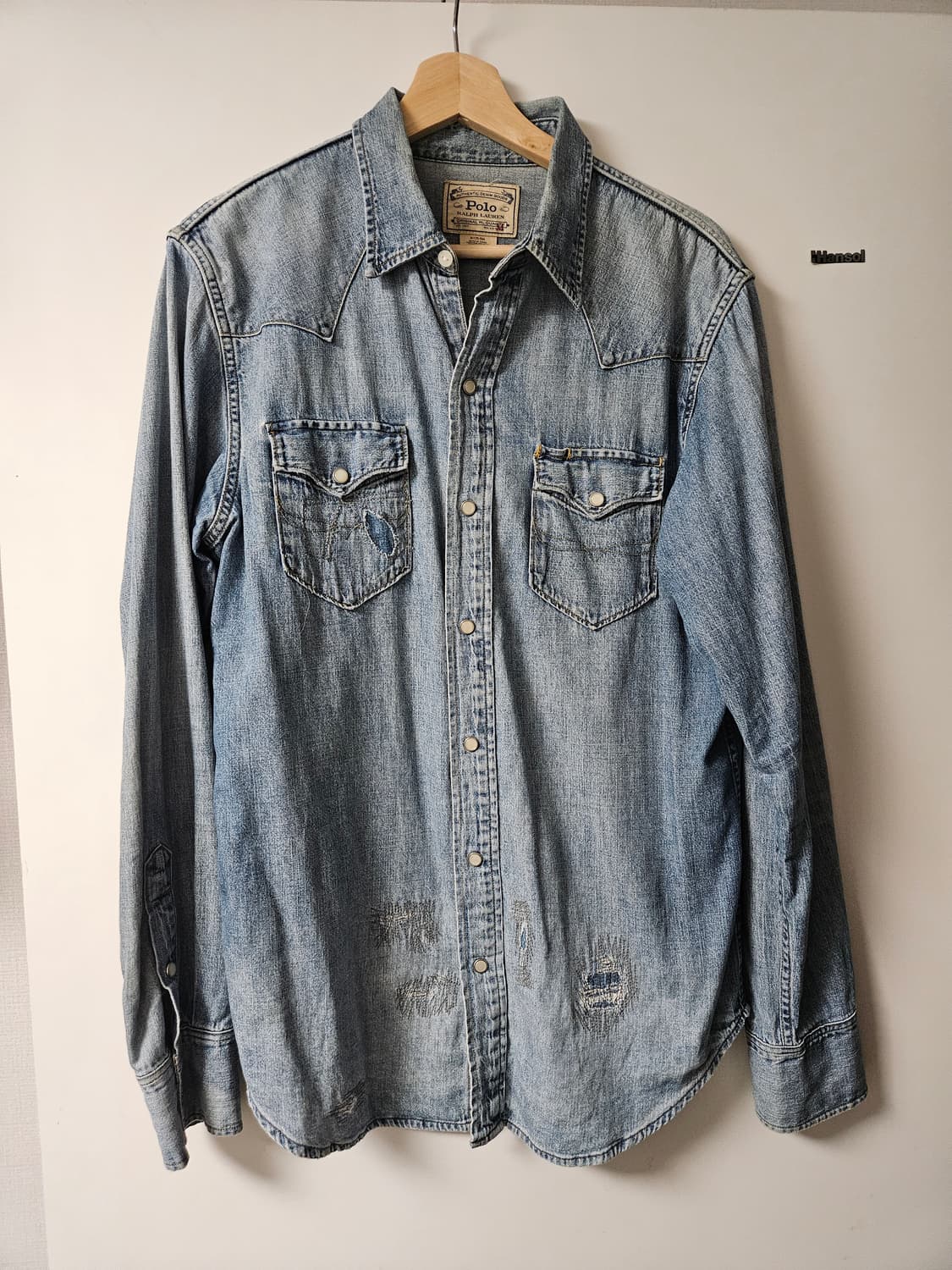 폴로 웨스턴 데님셔츠 상품이미지1