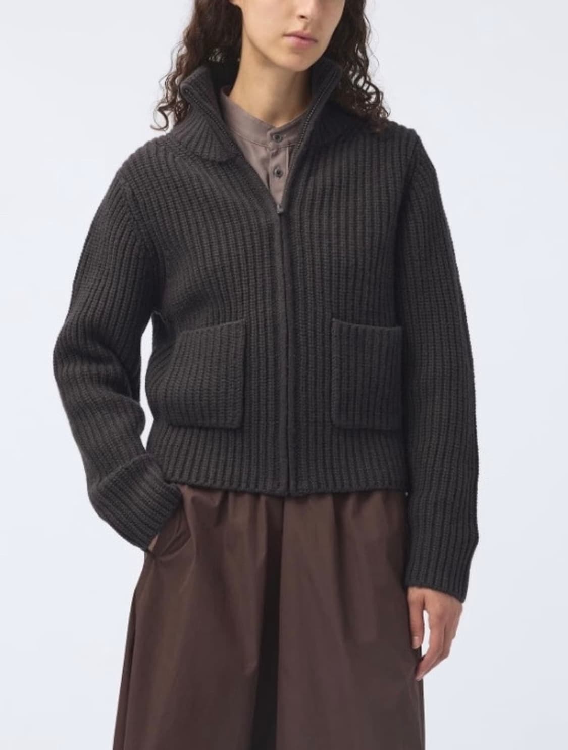 유니클로 U 램스울 블렌드 집업 재킷 상품이미지2