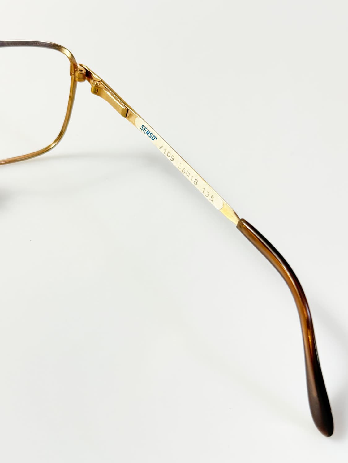 90s SENSO 골드 클래식 스퀘어 메탈 프레임 빈티지 안경 상품이미지6