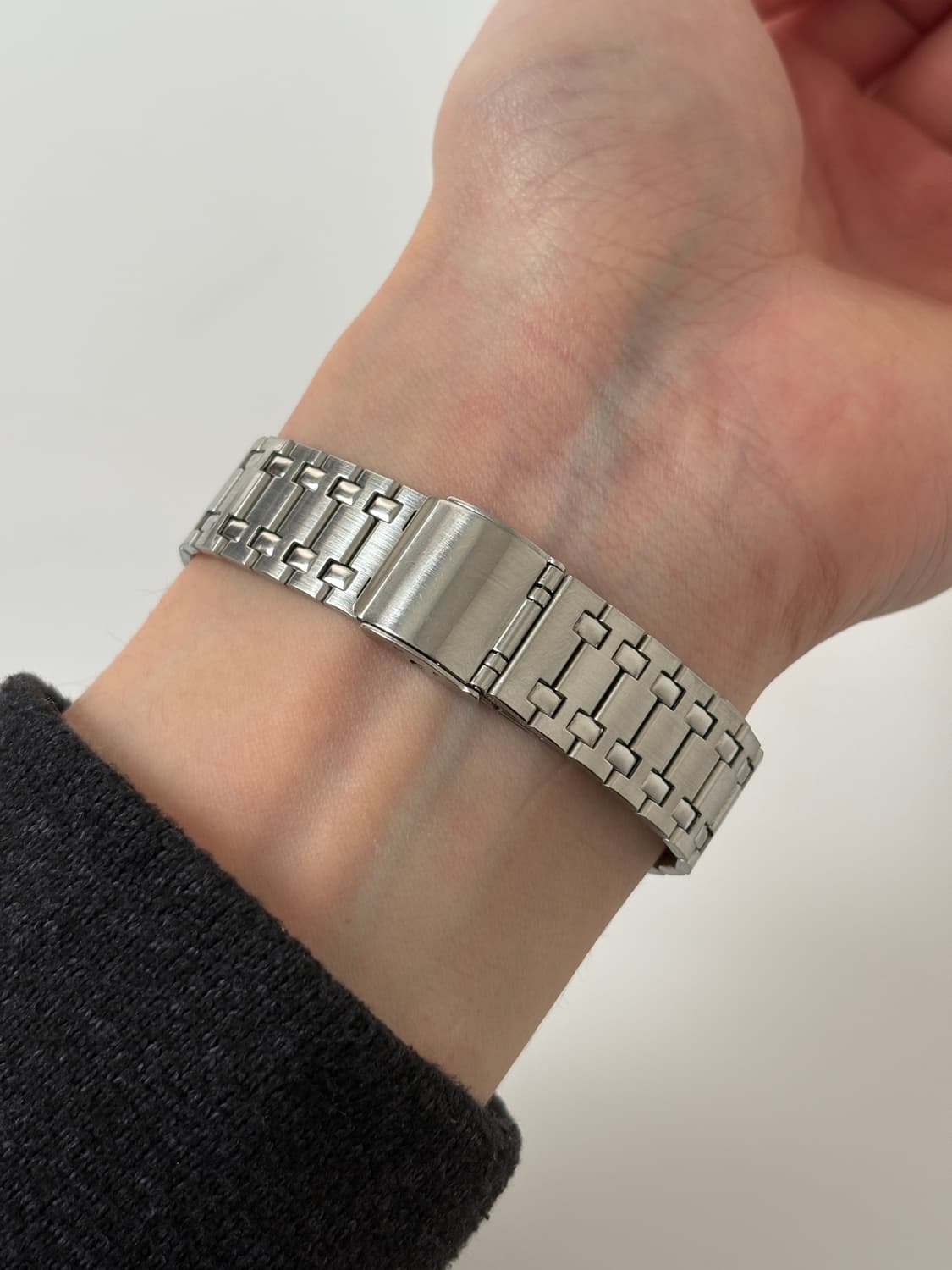 세이코 1980년대 실버 스퀘어 쿼츠 남성 상품이미지8