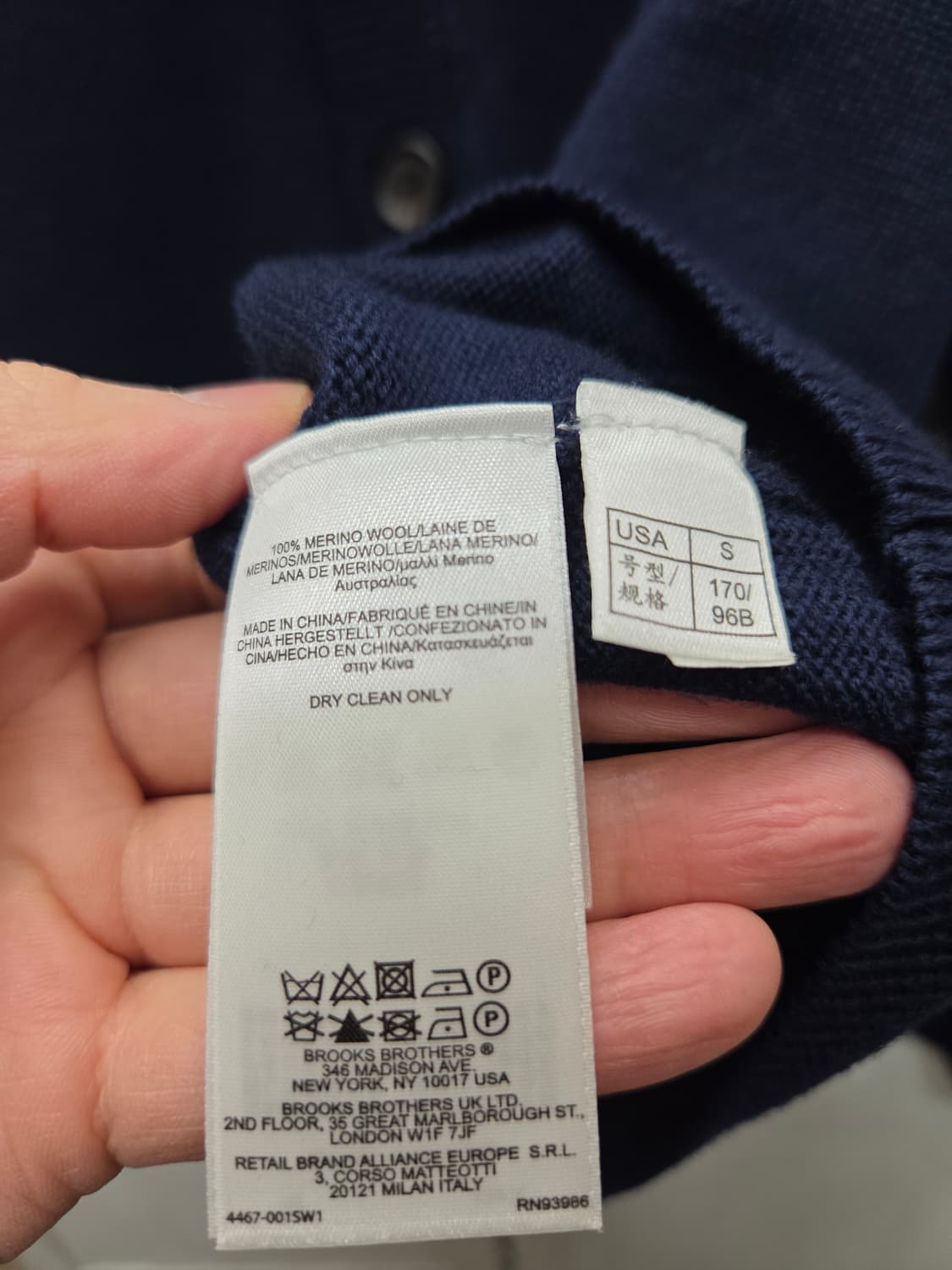 브룩스브라더스 메리노울 니트 가디건 상품이미지5