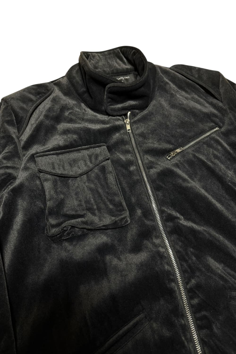 꼼데가르송 옴플 09AW 벨벳 라이더 자켓 L 상품이미지5