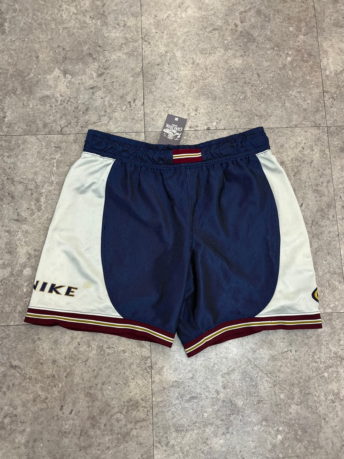 나이키 배색 농구 하프 팬츠 네이비 L #csz2890  상품이미지4