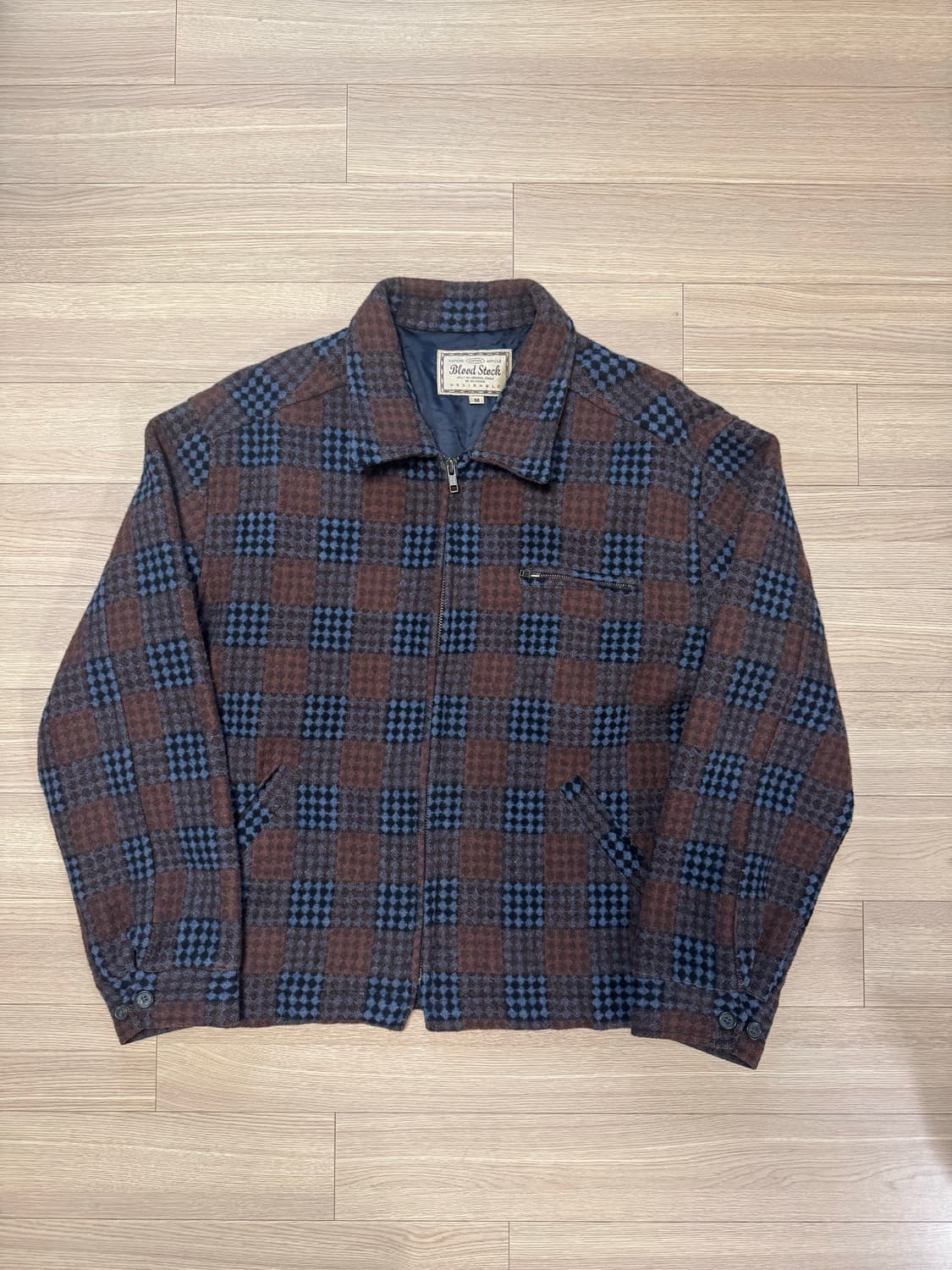 일본 브랜드 블러드 스탁 울 스포츠 자켓 M 상품이미지1