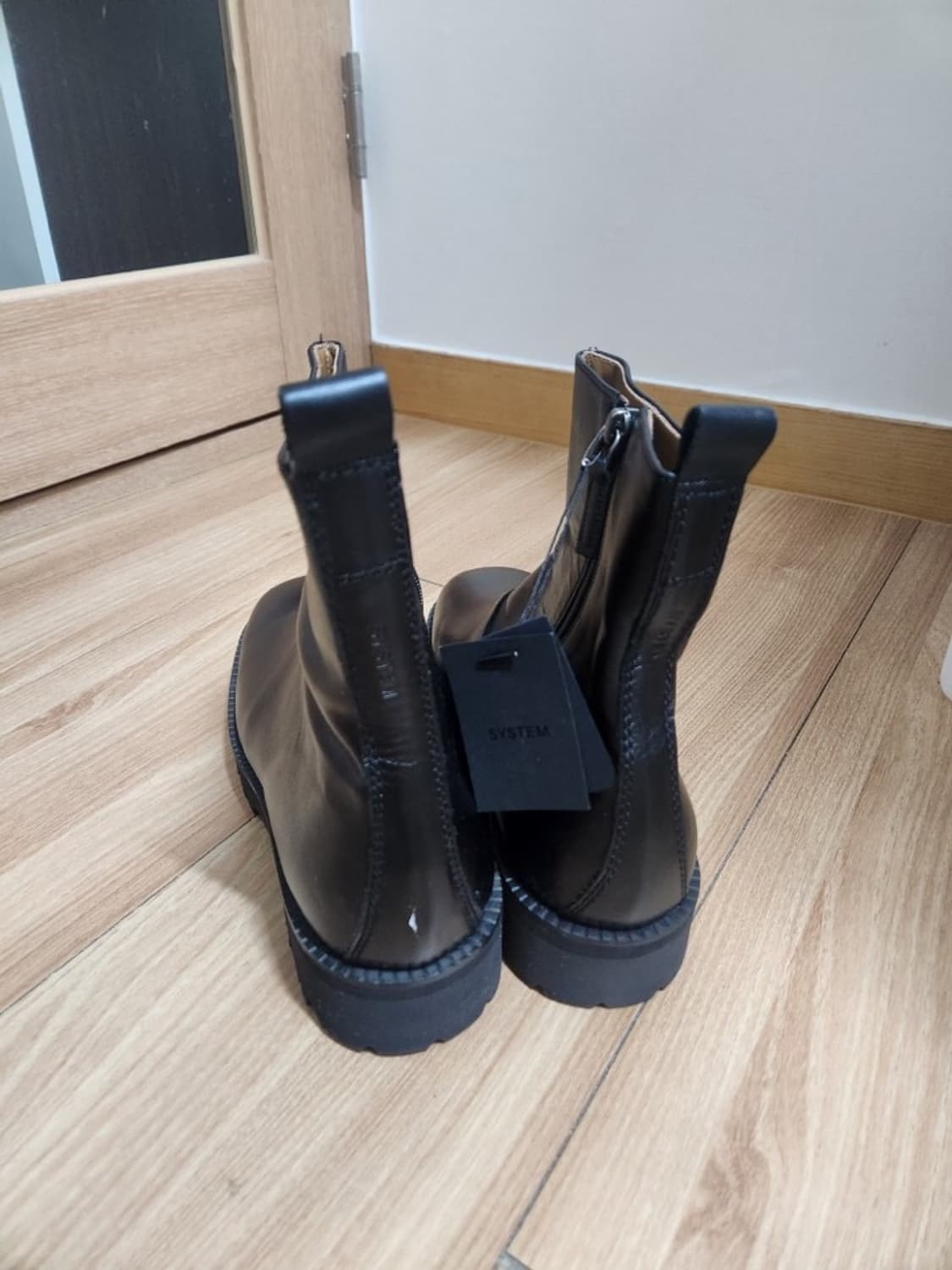 (새상품) 시스템옴므 SYSTEM HOMME 가죽 구두 워커 260 사이 상품이미지4