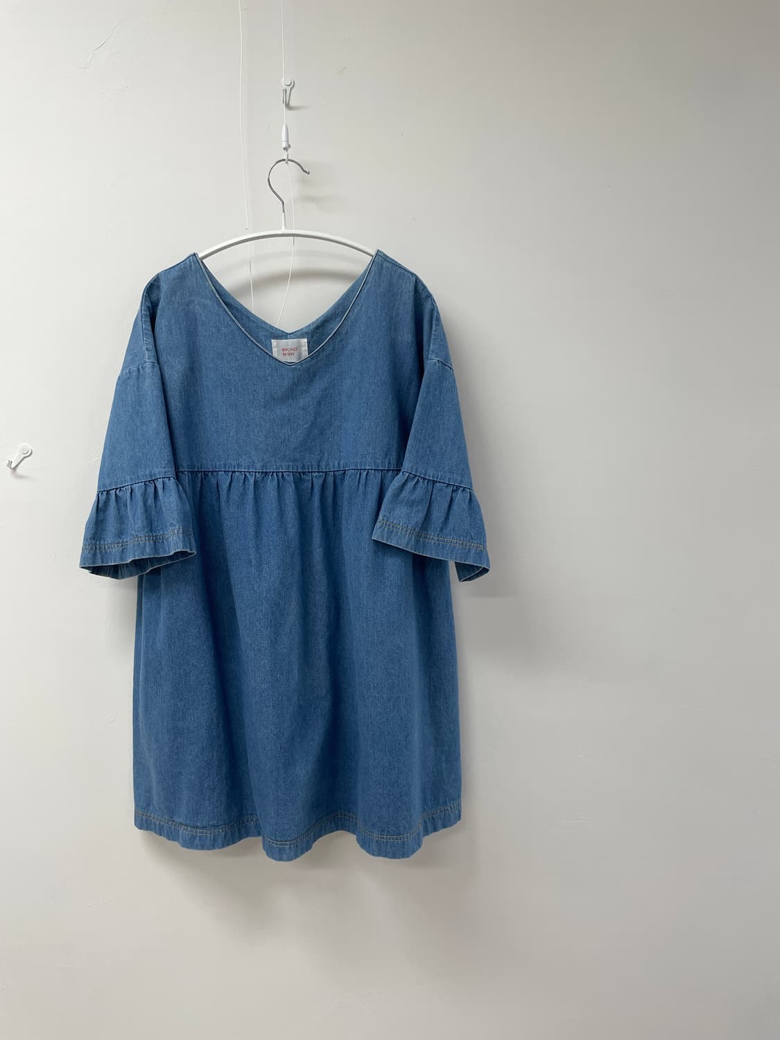 BRONZE BERRY 브이넥 청 원피스 상품이미지2