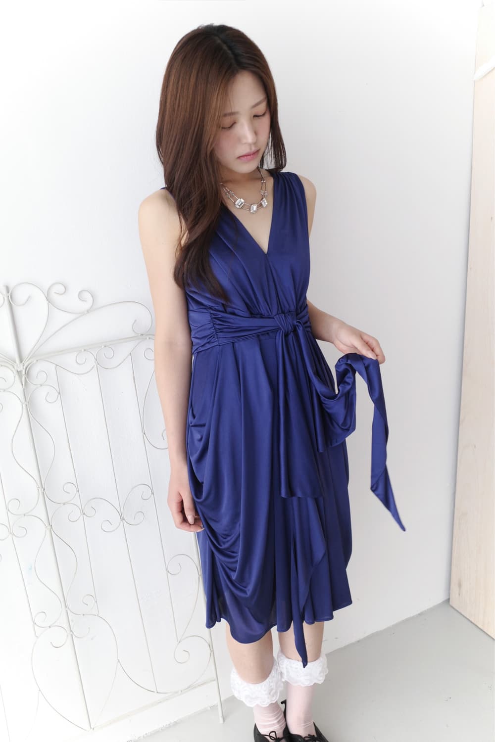 draping tie dress  상품이미지1