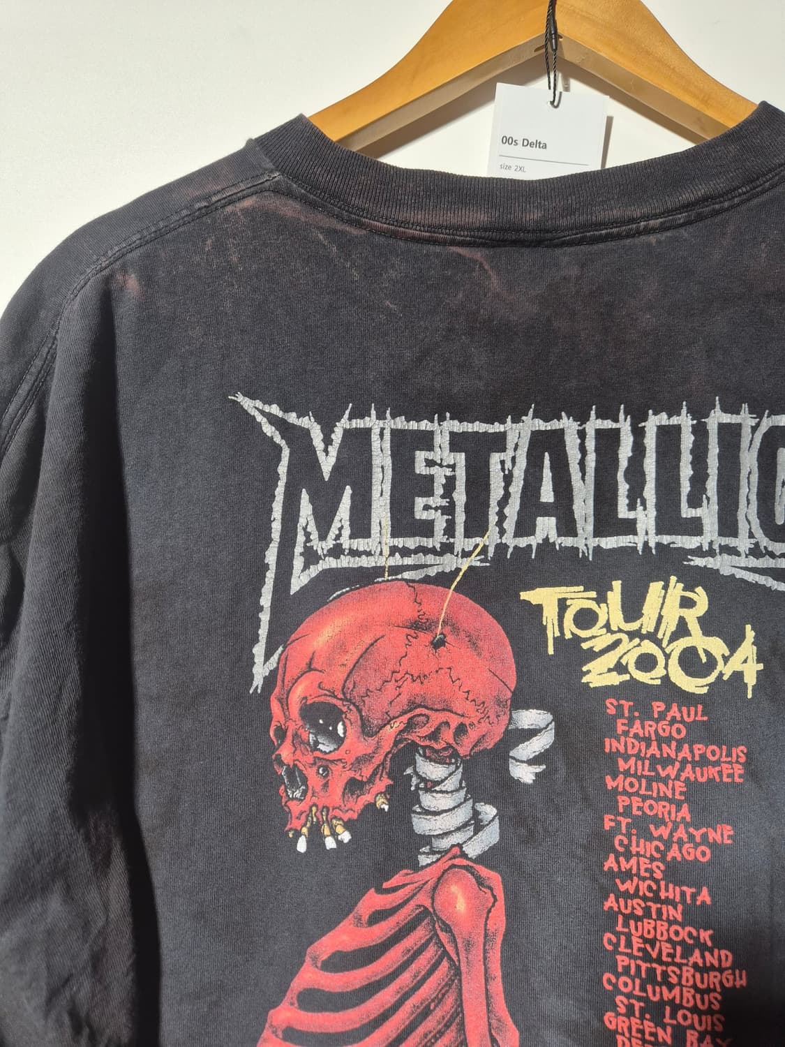 00s delta metallica 2004 tour t shirt 상품이미지6
