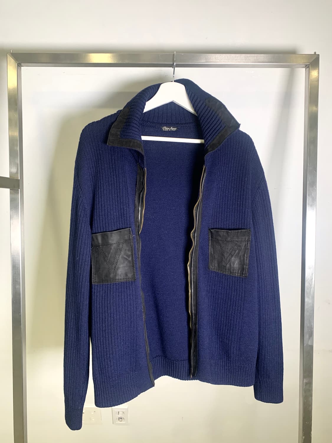 Suede Pocket Knit Jacket 후루츠패밀리