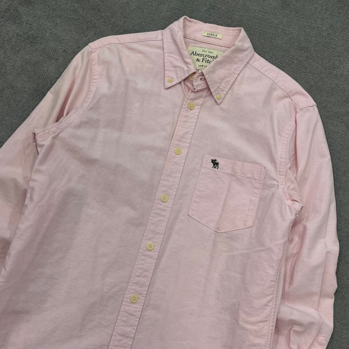 M 아베크롬비 핑크 셔츠 상품이미지2