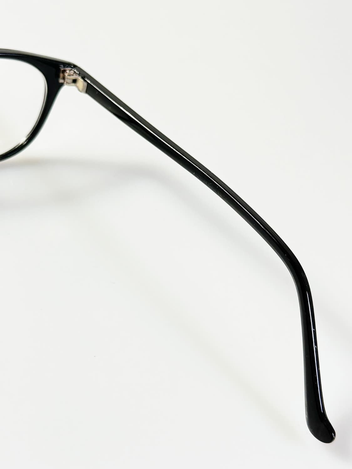 90s 블랙 뿔테 오벌 프레임 빈티지 안경 상품이미지6