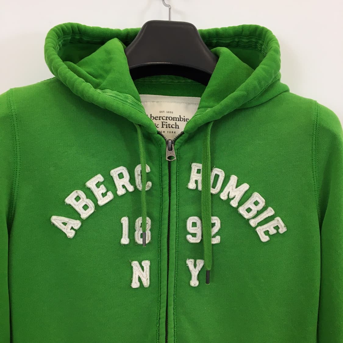 아베크롬비 Y2K 아치로고 그린 후드집업 M  상품이미지2