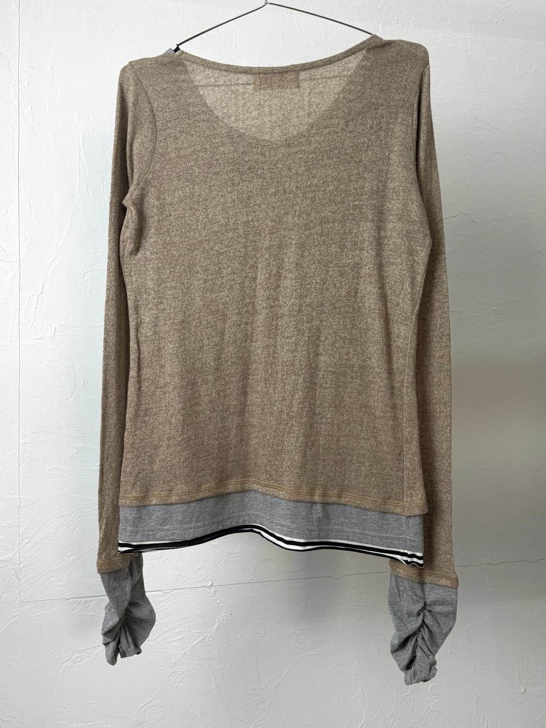 Owlspale 레이어드 롱 슬리브 상품이미지5