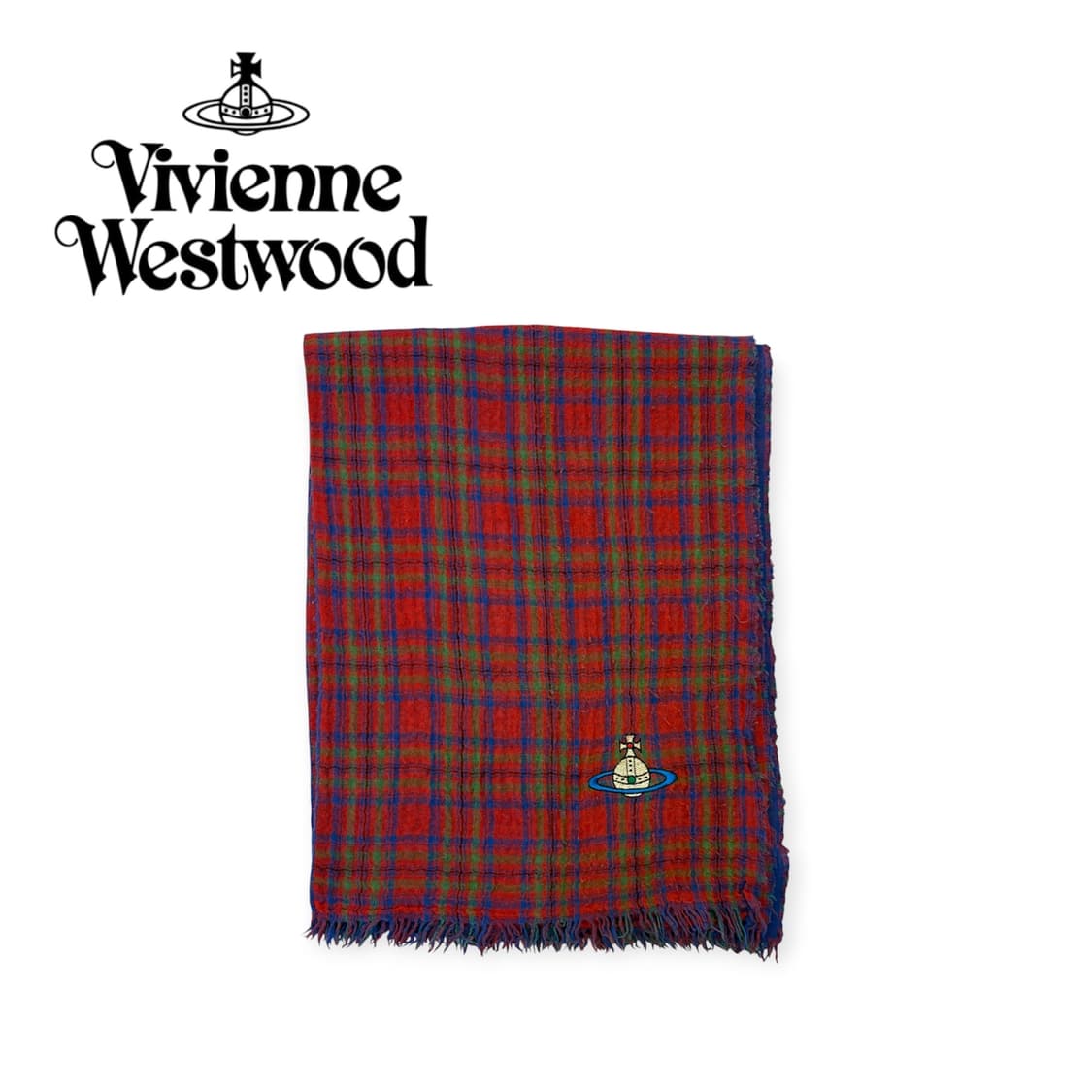 비비안 웨스트우드 오브 체크 머플러  상품이미지1