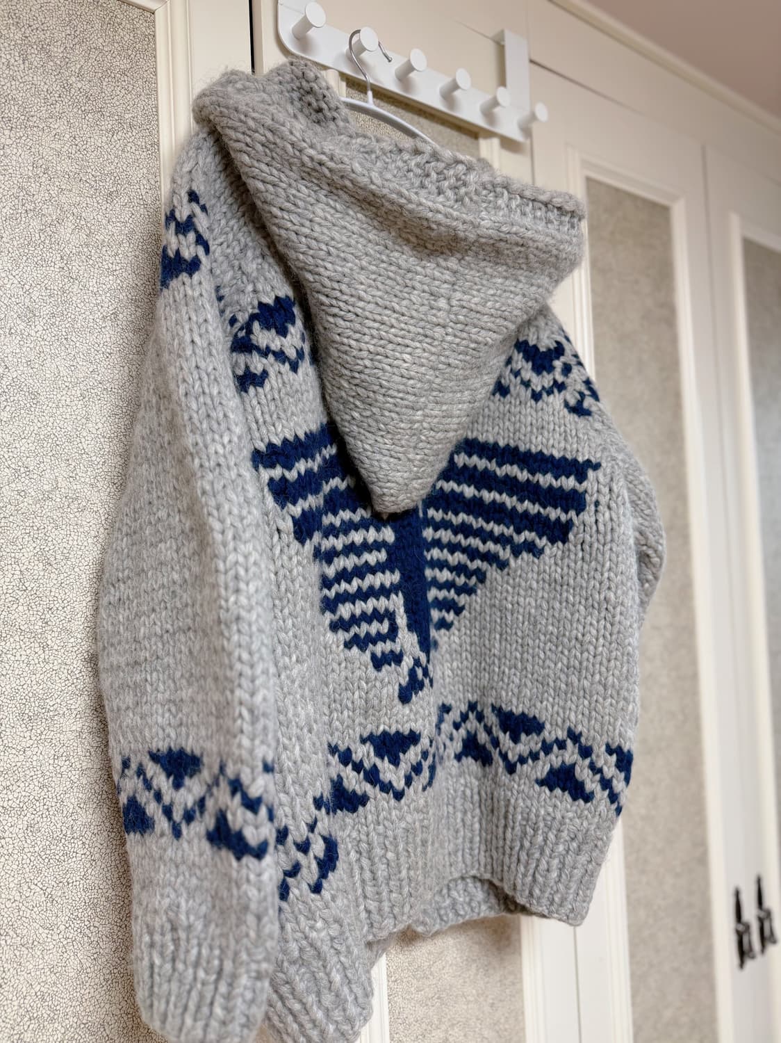 헤비울 코위찬 후디 니트 가디건 빈티지 상품이미지3