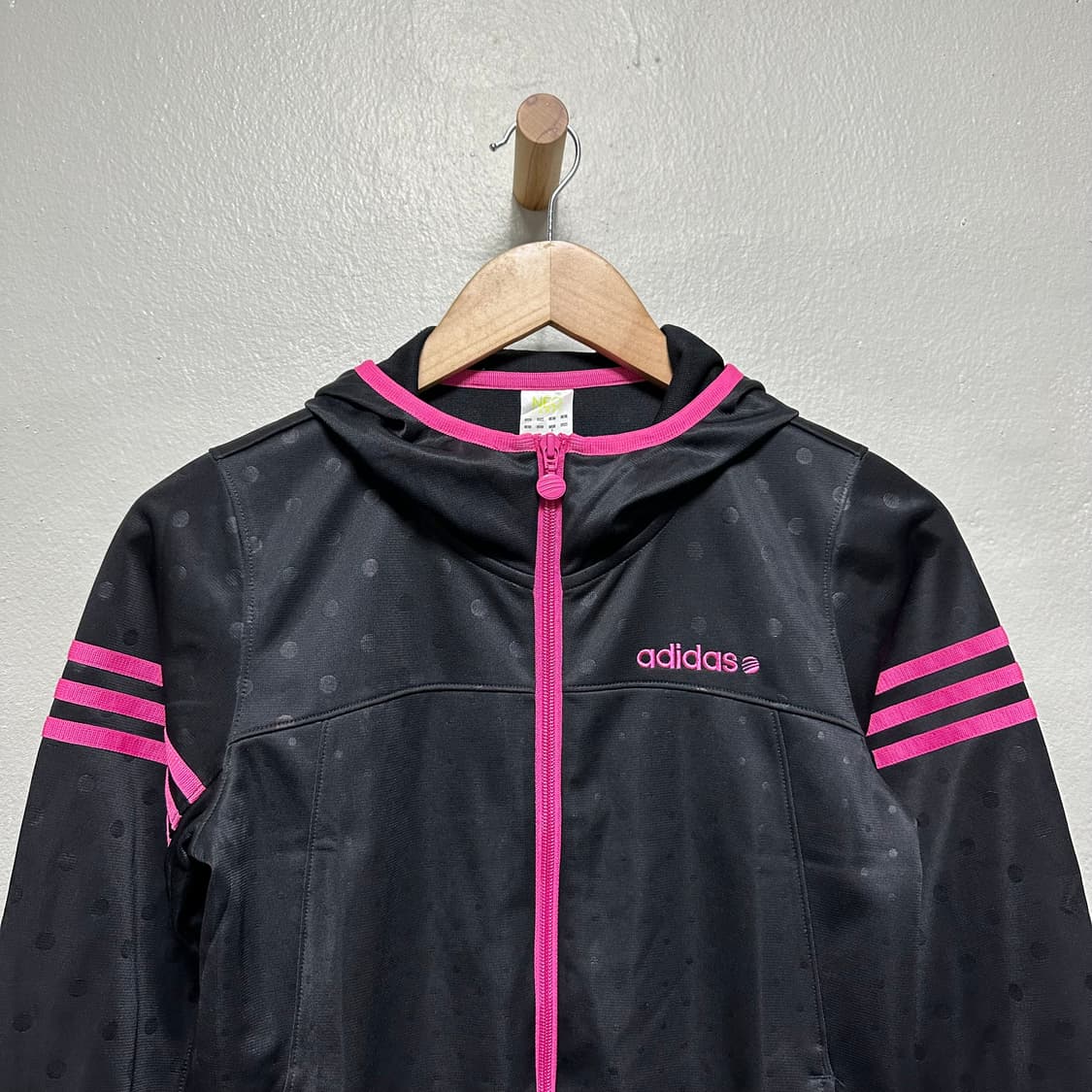 아디다스 네오라벨 도트 후드 집업 상품이미지2