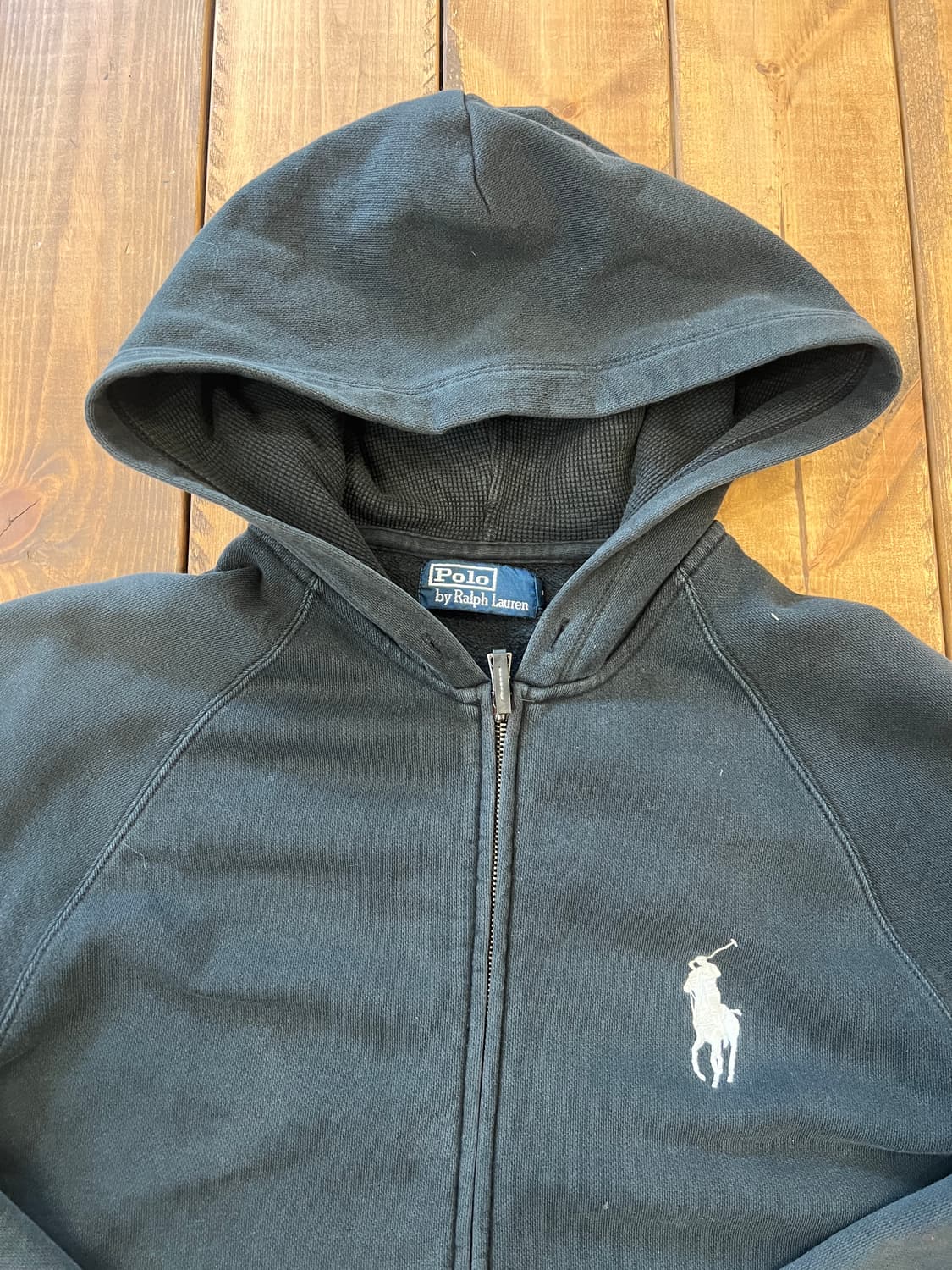 폴로 빅포니 블랙 후드집업 상품이미지9