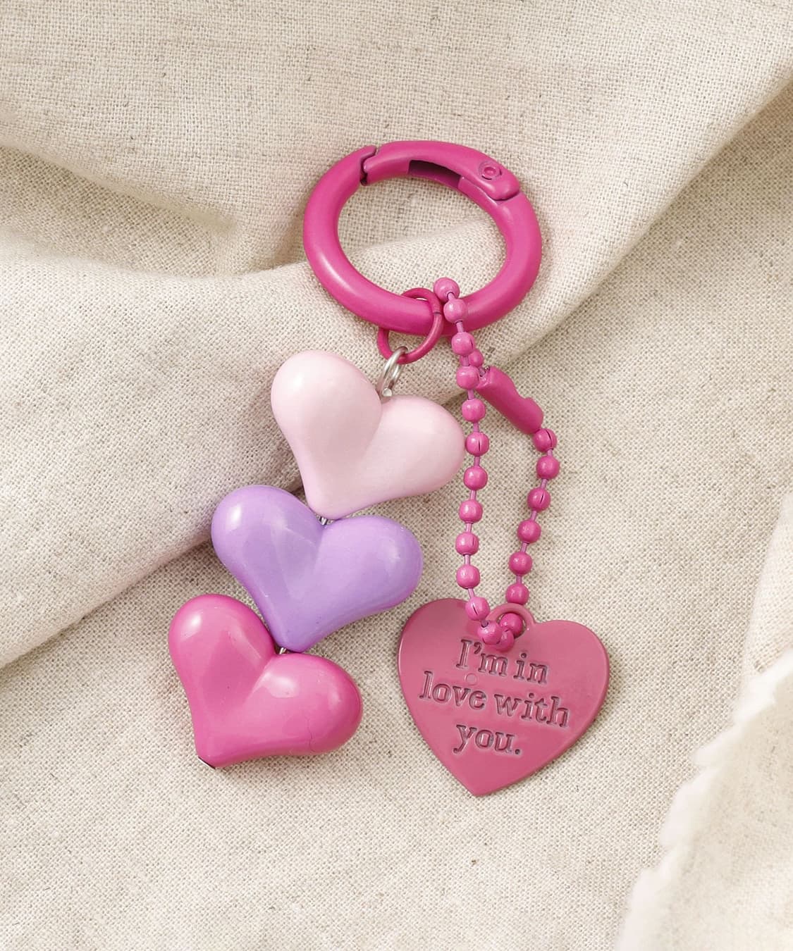 핑크 하트 키링 상품이미지1
