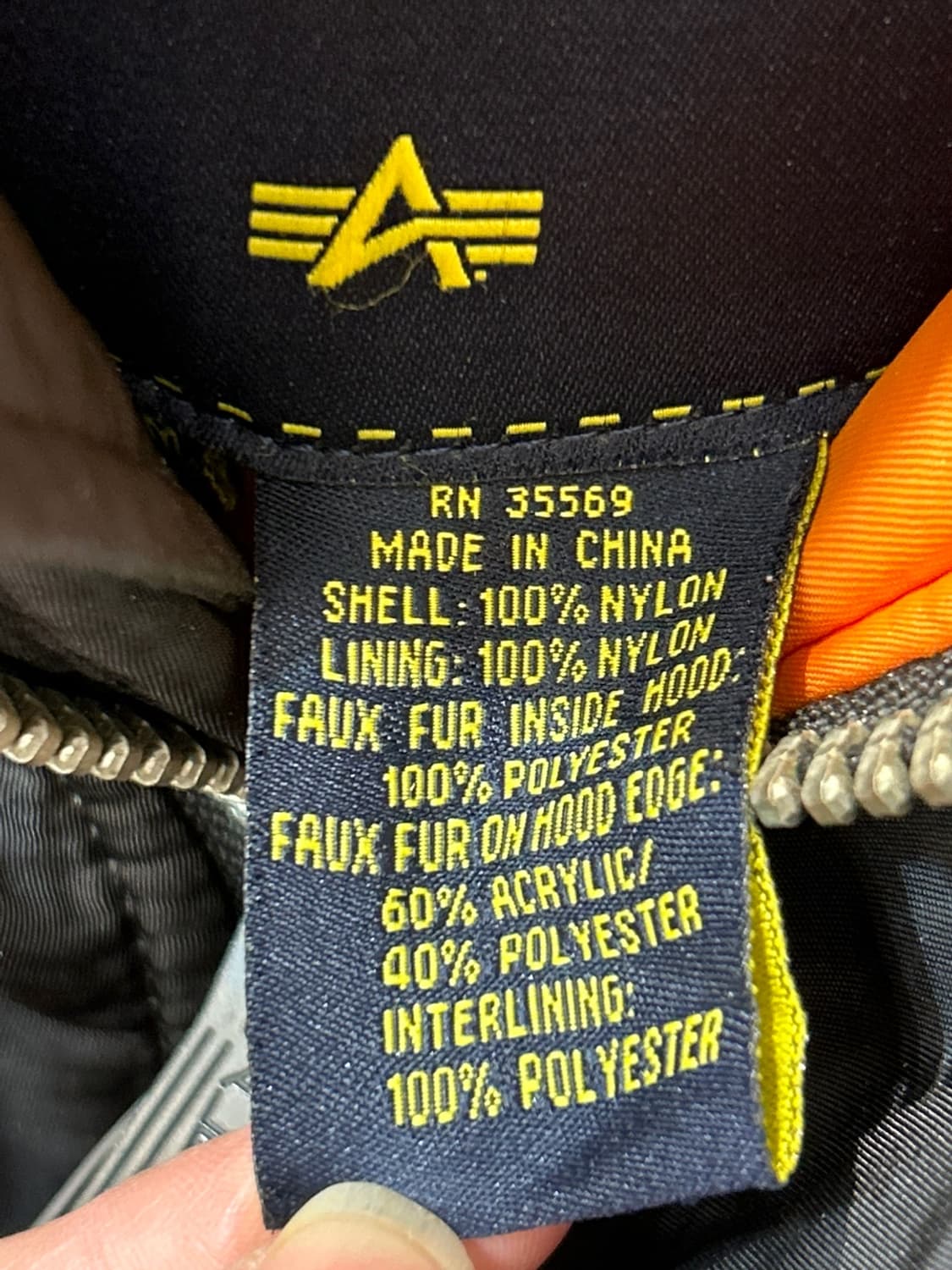 알파인더스트리 N3B 패딩후드자켓 상품이미지6