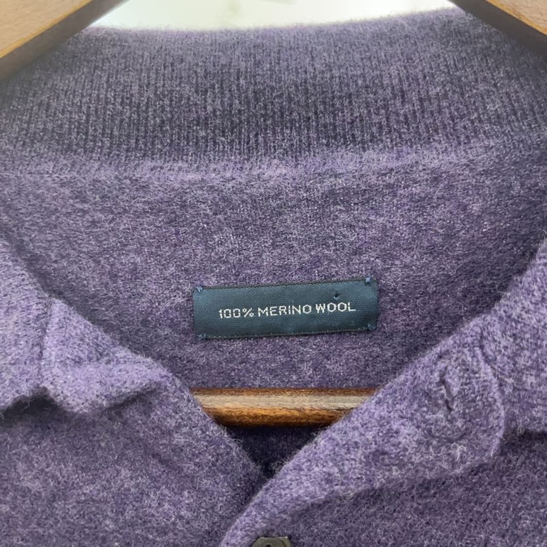 폴로 랄프로렌 메리노울 여리핏 퍼플 카라 니트 90 C06801 상품이미지5