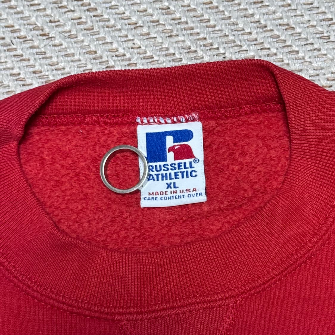 (XL) 90s 빈티지 러셀 애슬레틱 레드 맨투맨 상품이미지2