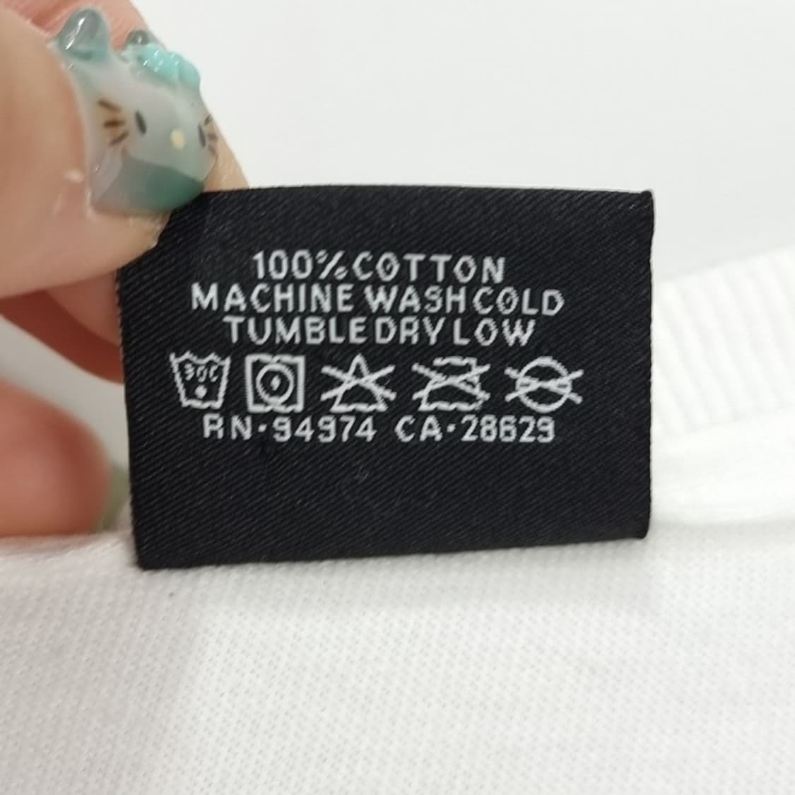 [스투시 ]에잇볼 화이트 오버핏 반팔티 P00949 상품이미지8