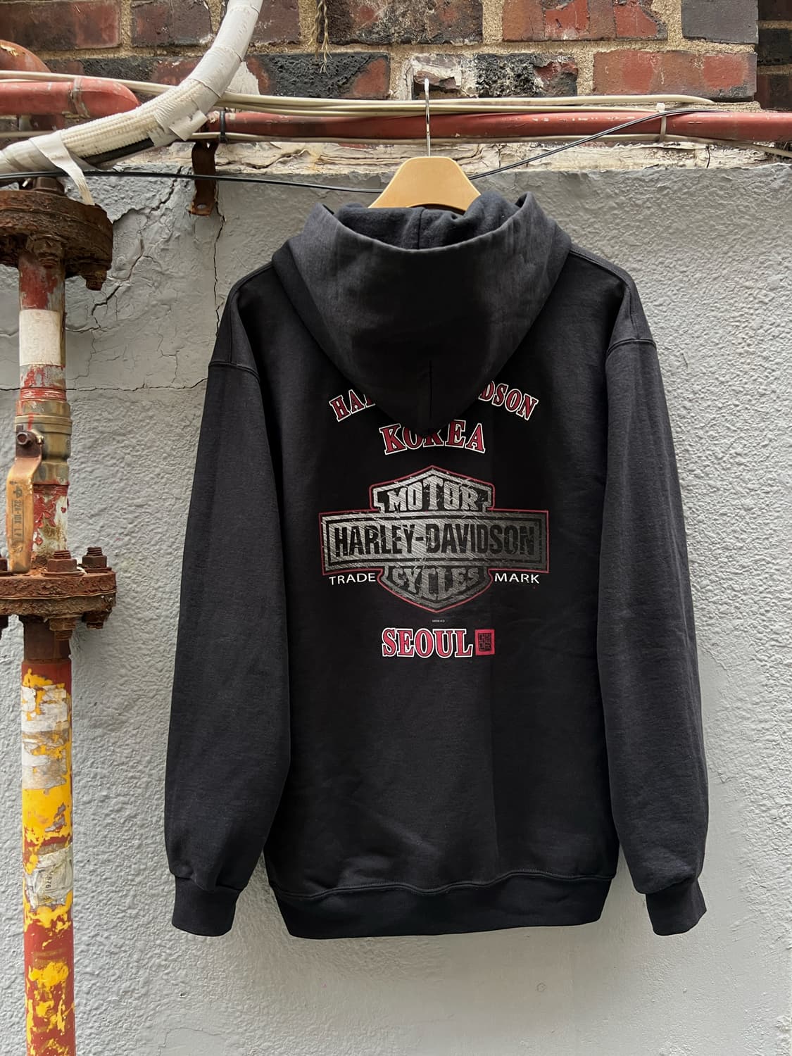 할리데이비슨 블랙 후드티 대한민국 상품이미지2