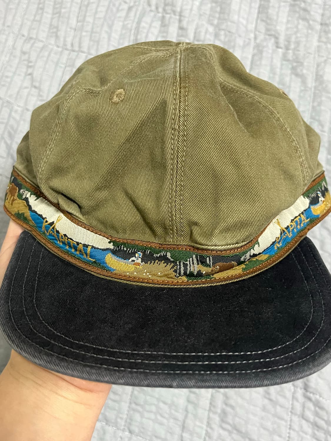 Kapital 캐피탈 무라치노 브림필드 캡 브라운블랙 상품이미지6