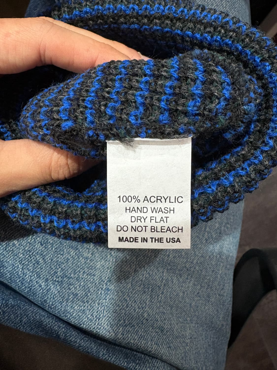 MADE U.S.A 니트 트위드 믹스 비니 모자 울 상품이미지3