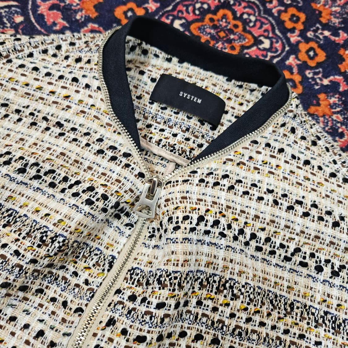 시스탬(SYSTEM) 트위드 봄버자켓 상품이미지5