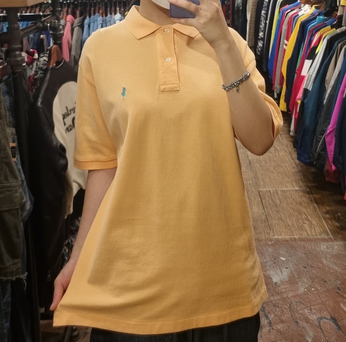 [Hi] 폴로 반팔 카라티 오렌지 상품이미지3