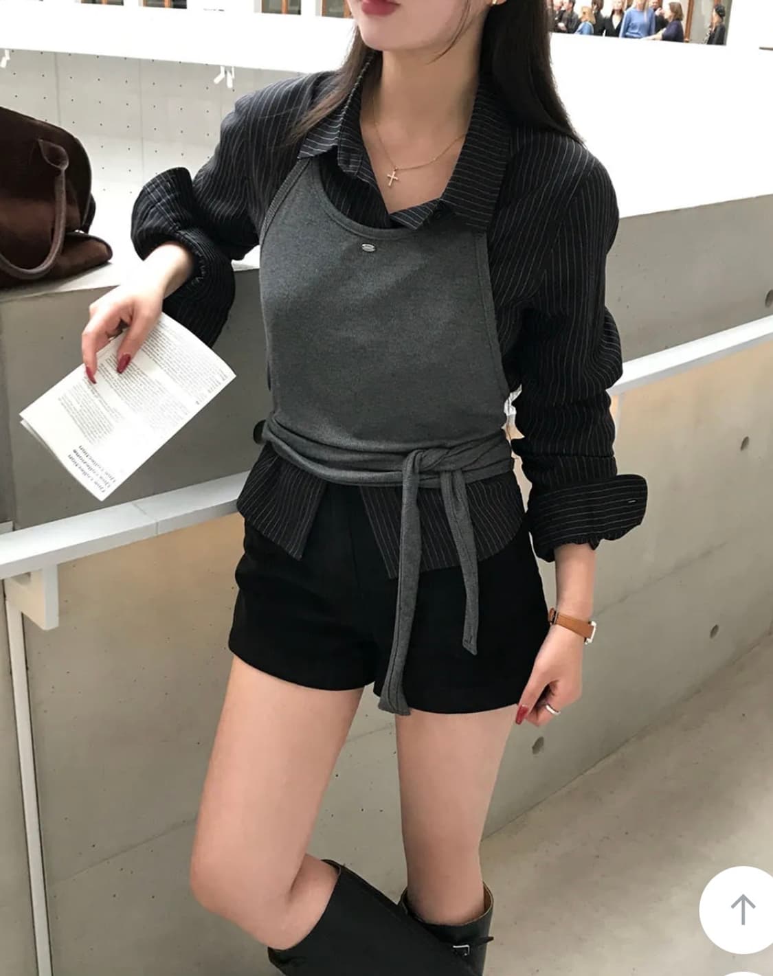 베이델리 코듀로이 숏팬츠 블랙 새상품 상품이미지1