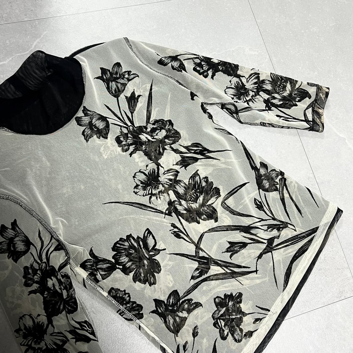 빈티지 리버시블 메쉬 7부 티 상품이미지2