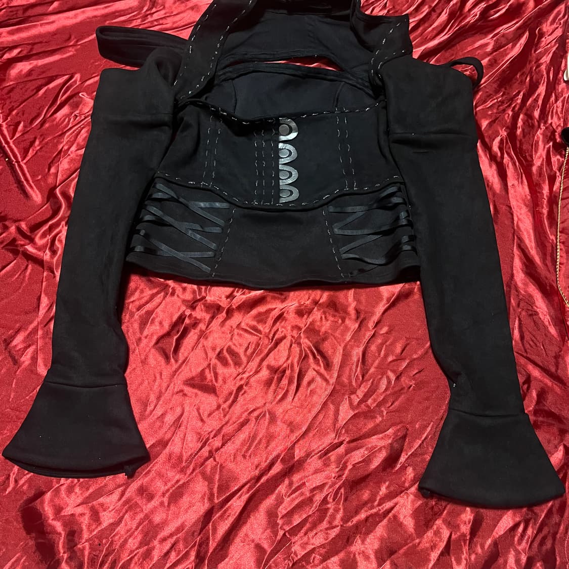 고스펑크 고딕 아일렛 탑 상품이미지5