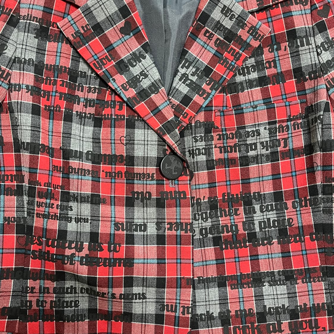 BA-TSU CLUB 체크 프린팅 자켓 로리타 펑크 헤이세이 레트로 상품이미지5