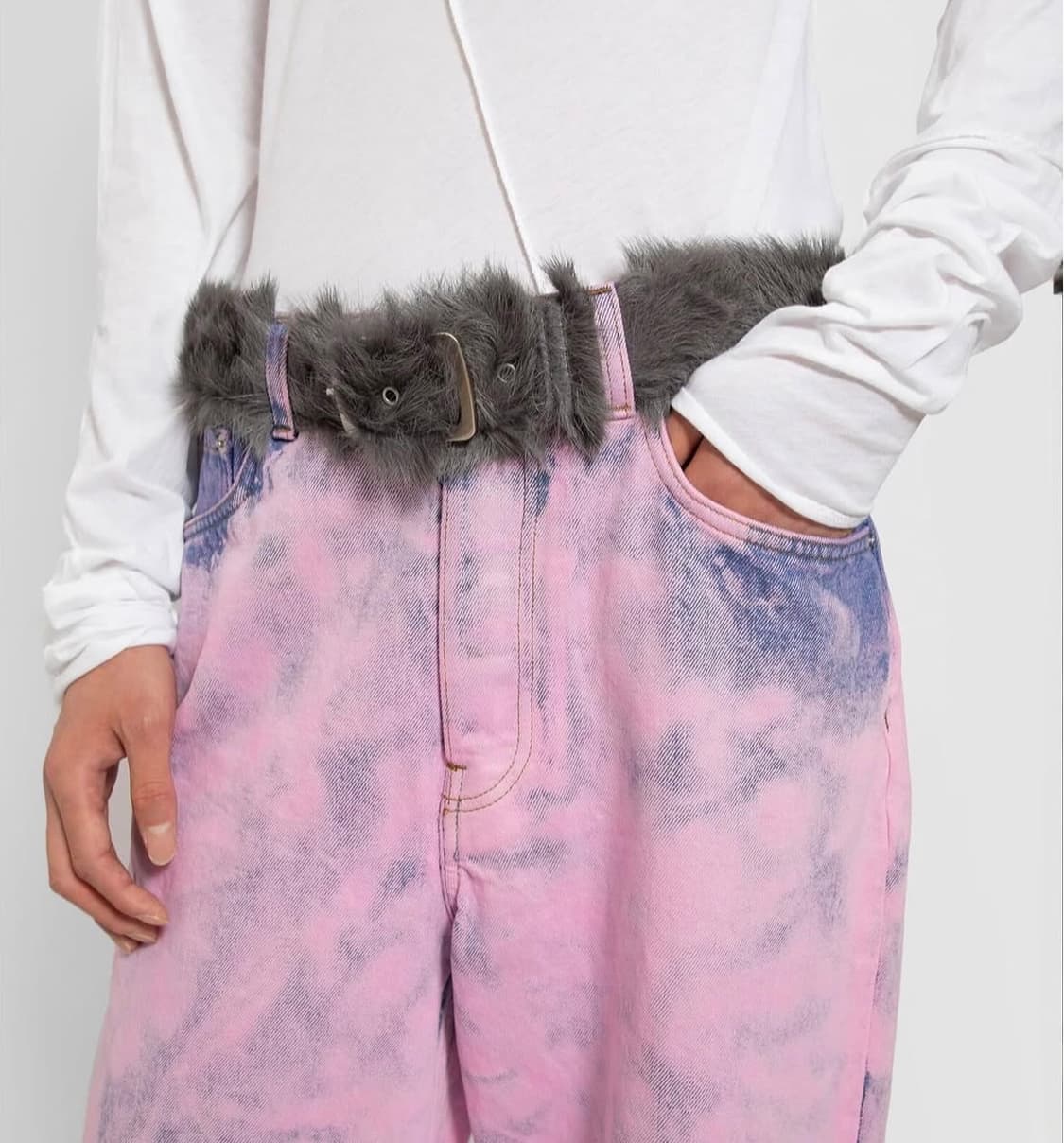 [구합니다] 드리스반노튼 포니 헤어 벨트 , 카프 헤어 벨트 상품이미지3