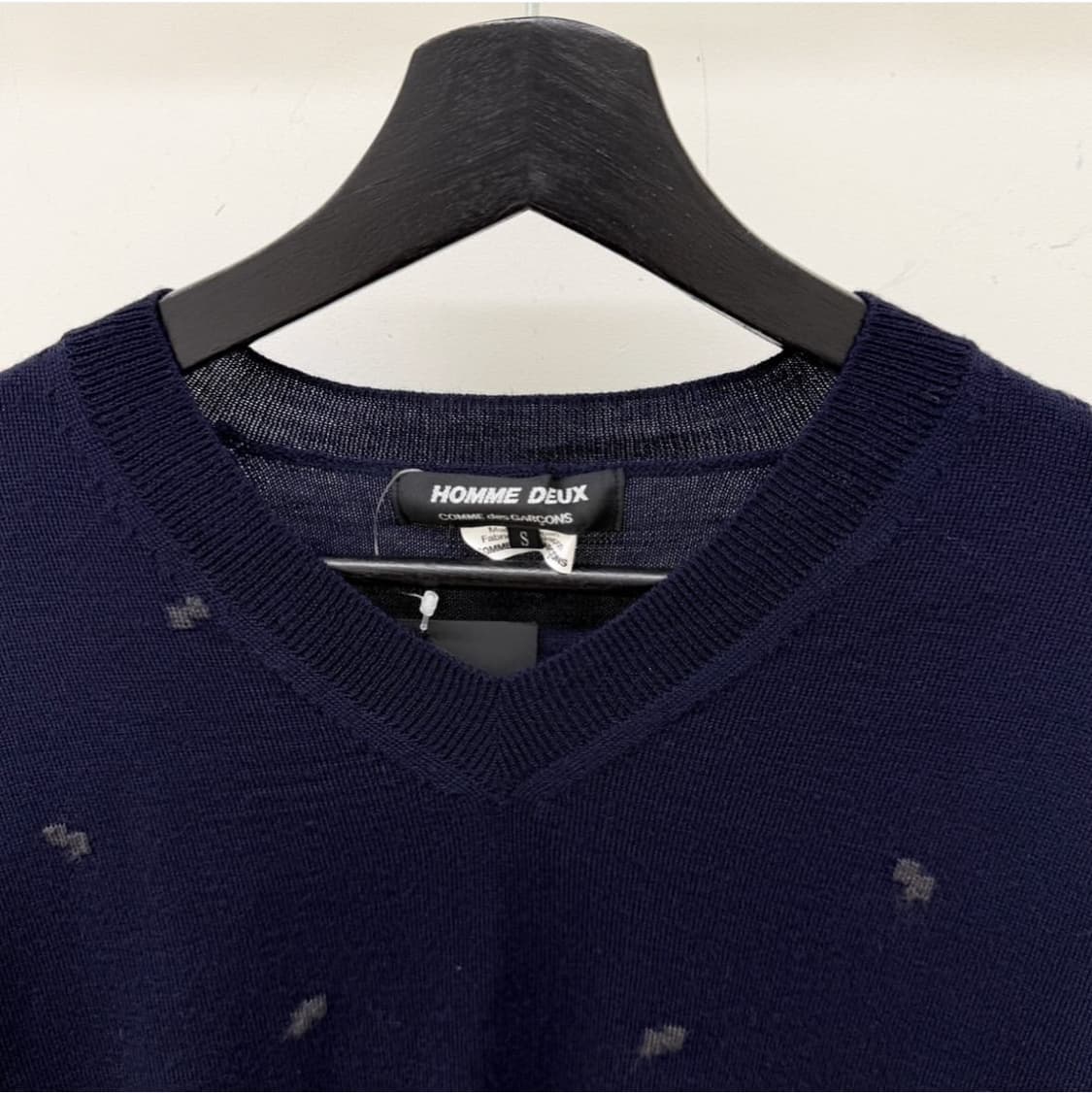 꼼데가르송 옴므 듀스 v넥 니트 상품이미지3