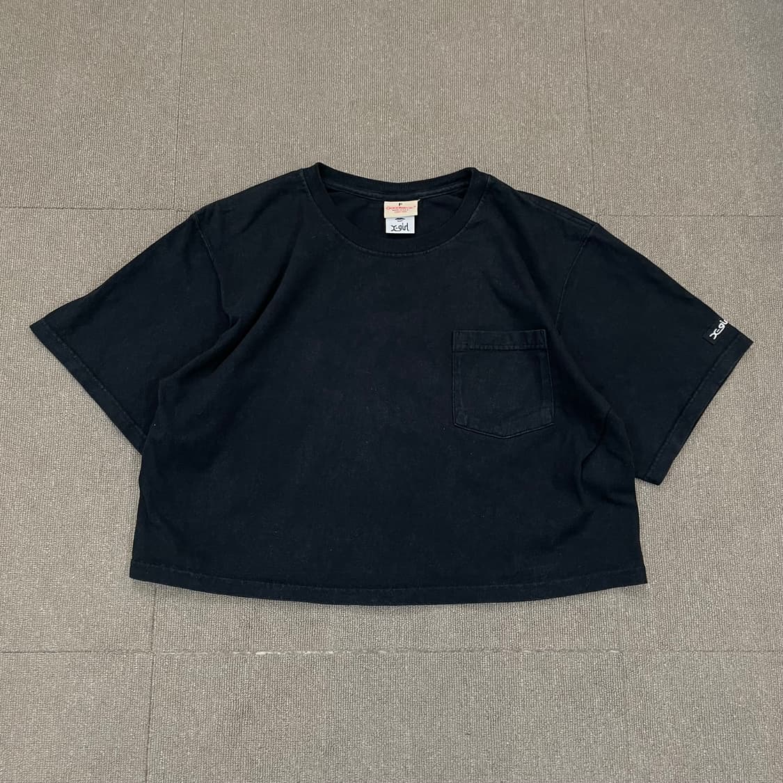 Goodwear x xgirl japan 굿웨어 엑스걸 크롭 티셔츠 상품이미지1