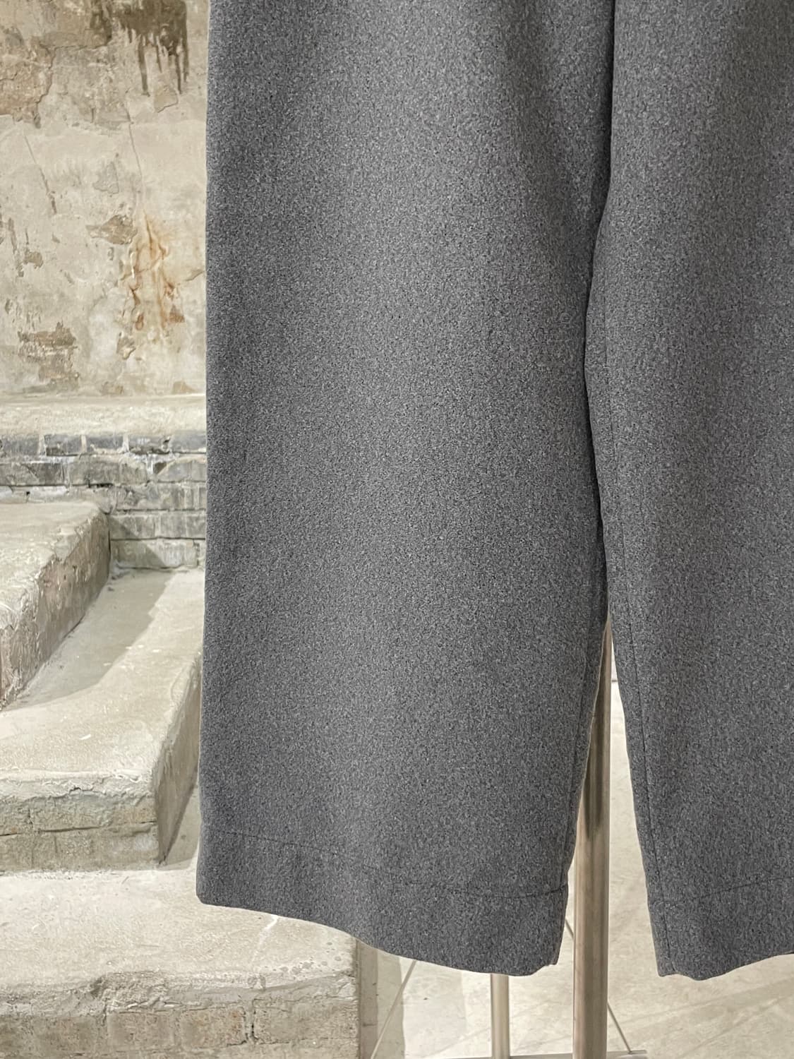 빔즈 보이 그레이 폴리에스터 와이드 팬츠 상품이미지4