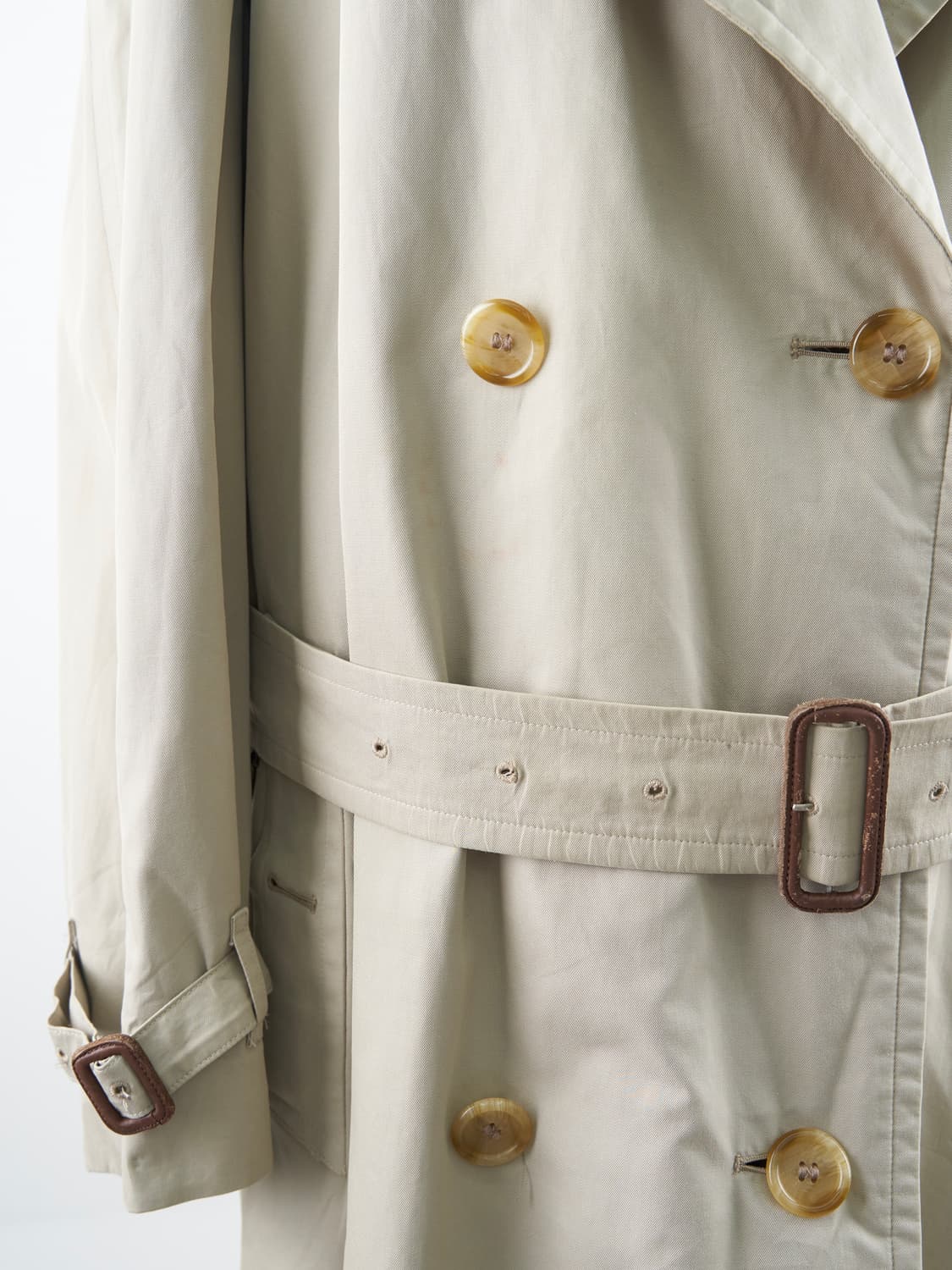 Burberry 90’s 21 싱글 래글런 트렌치 코트 상품이미지5