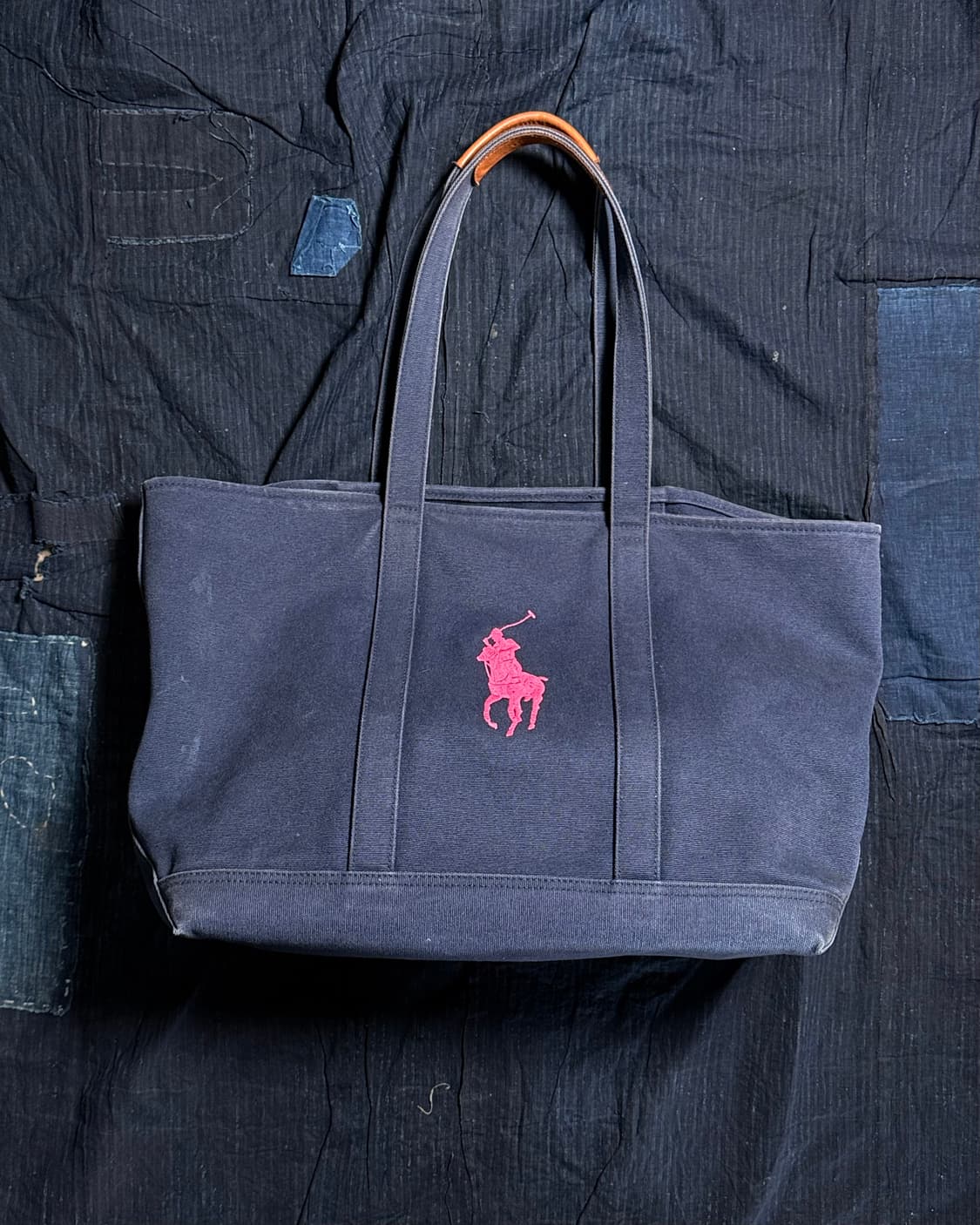 폴로 랄프로렌 포니 자수 캔버스 토트백 상품이미지1