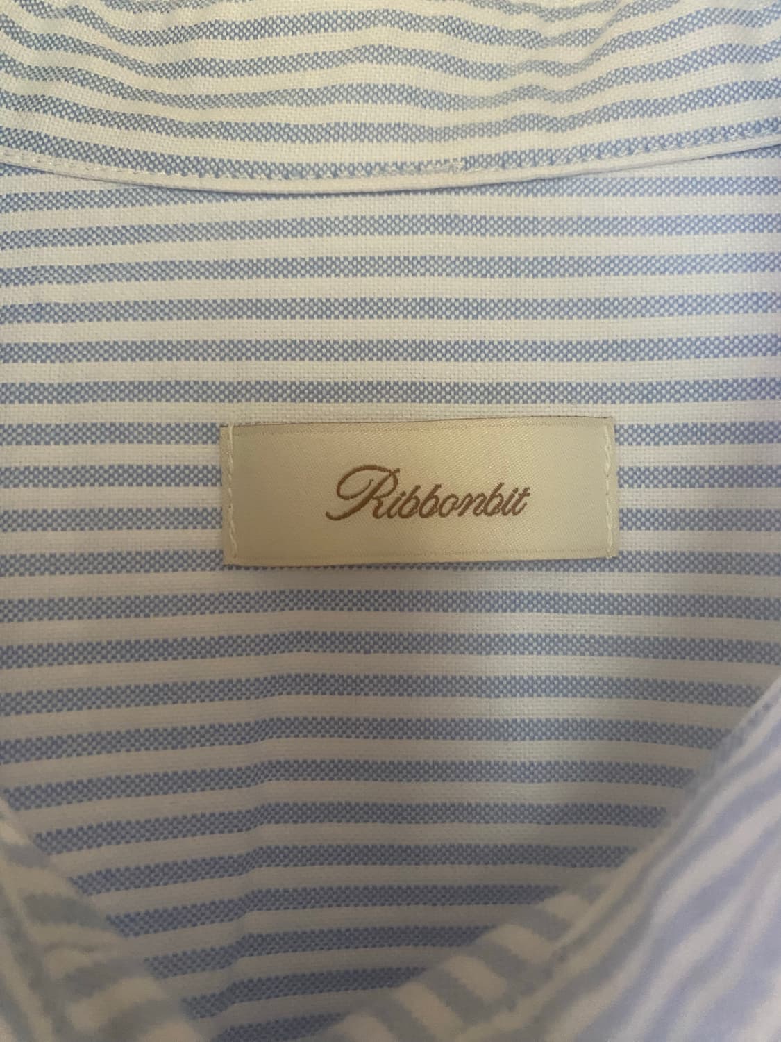 Ribbonbit 리본빛 Oxford shirt 셔츠 블루 지나정픽 상품이미지5