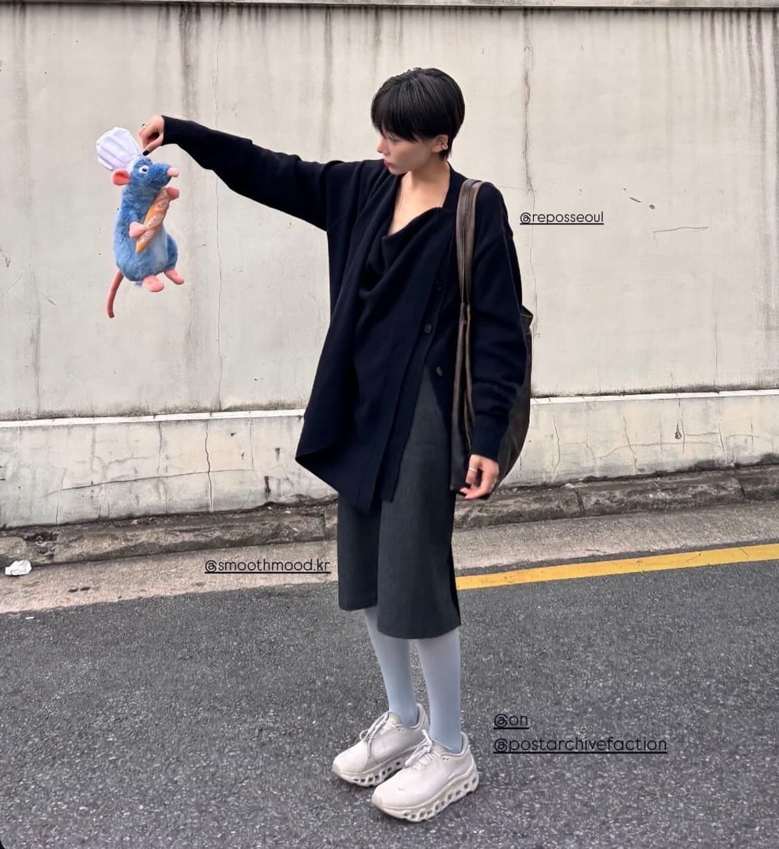 리포스 bold shawl cardigan 상품이미지2