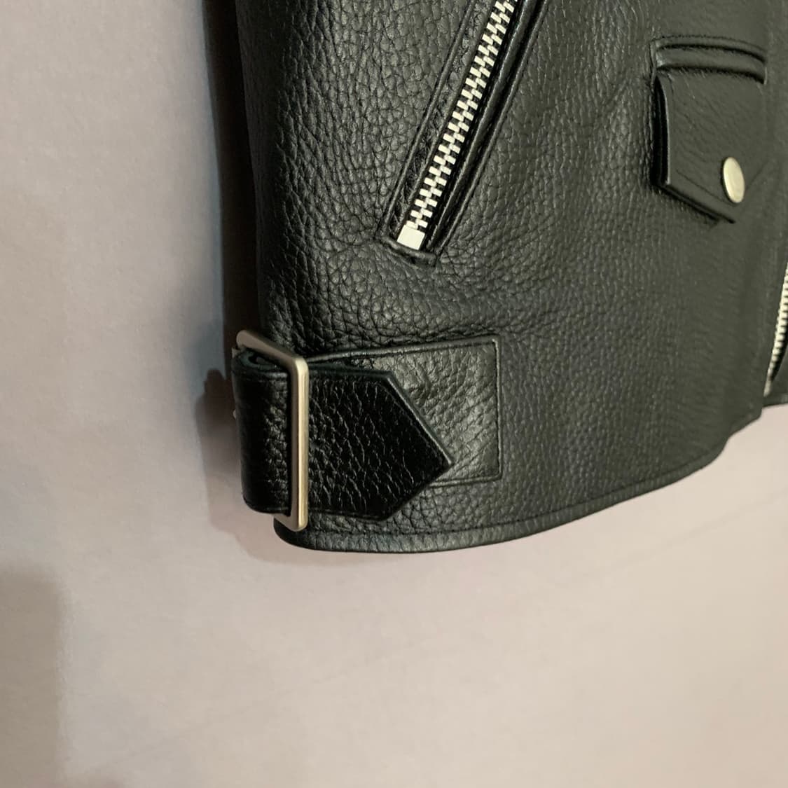 L 비바스튜디오 여성 소가죽 레더 라이더 자켓 상품이미지5