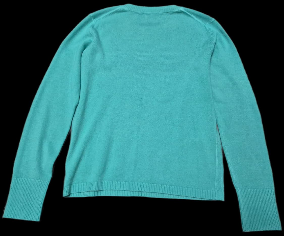 청록색 니트 티셔츠 상품이미지2