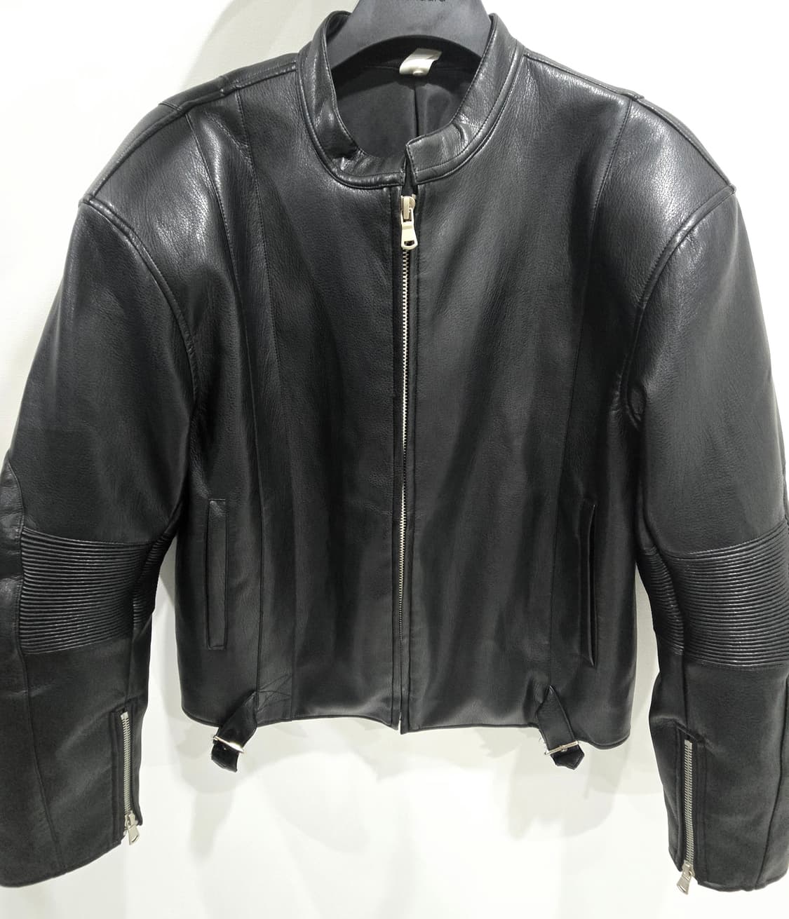 모터사이클 스타일 바이커 레더 자켓 상품이미지1