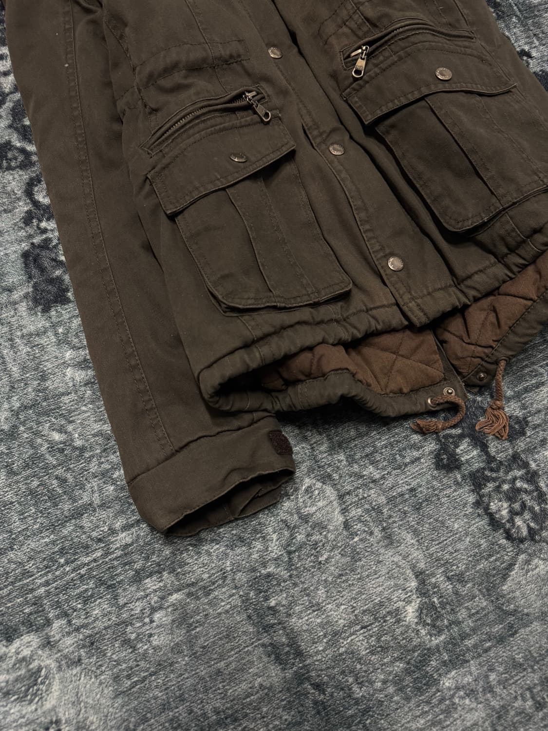 In the attic y2k trimming fur military j 상품이미지4