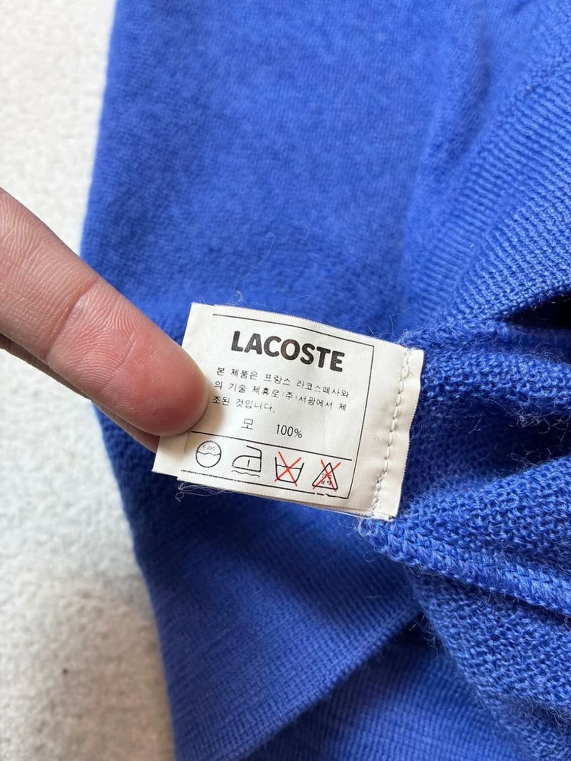 라코스테 90s 서광발 크롭 울 니트 PN7374 상품이미지7