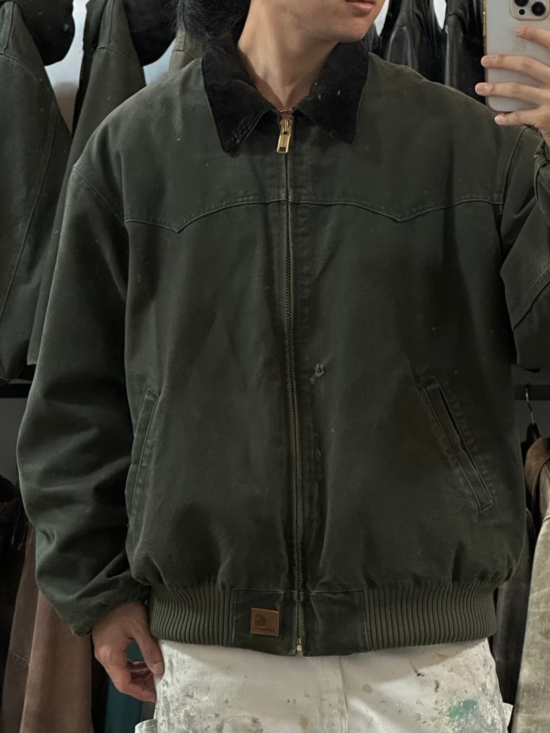 OG 칼하트 J14MOS 산타페 자켓 칼하트 디트로이트 모스그린 상품이미지10