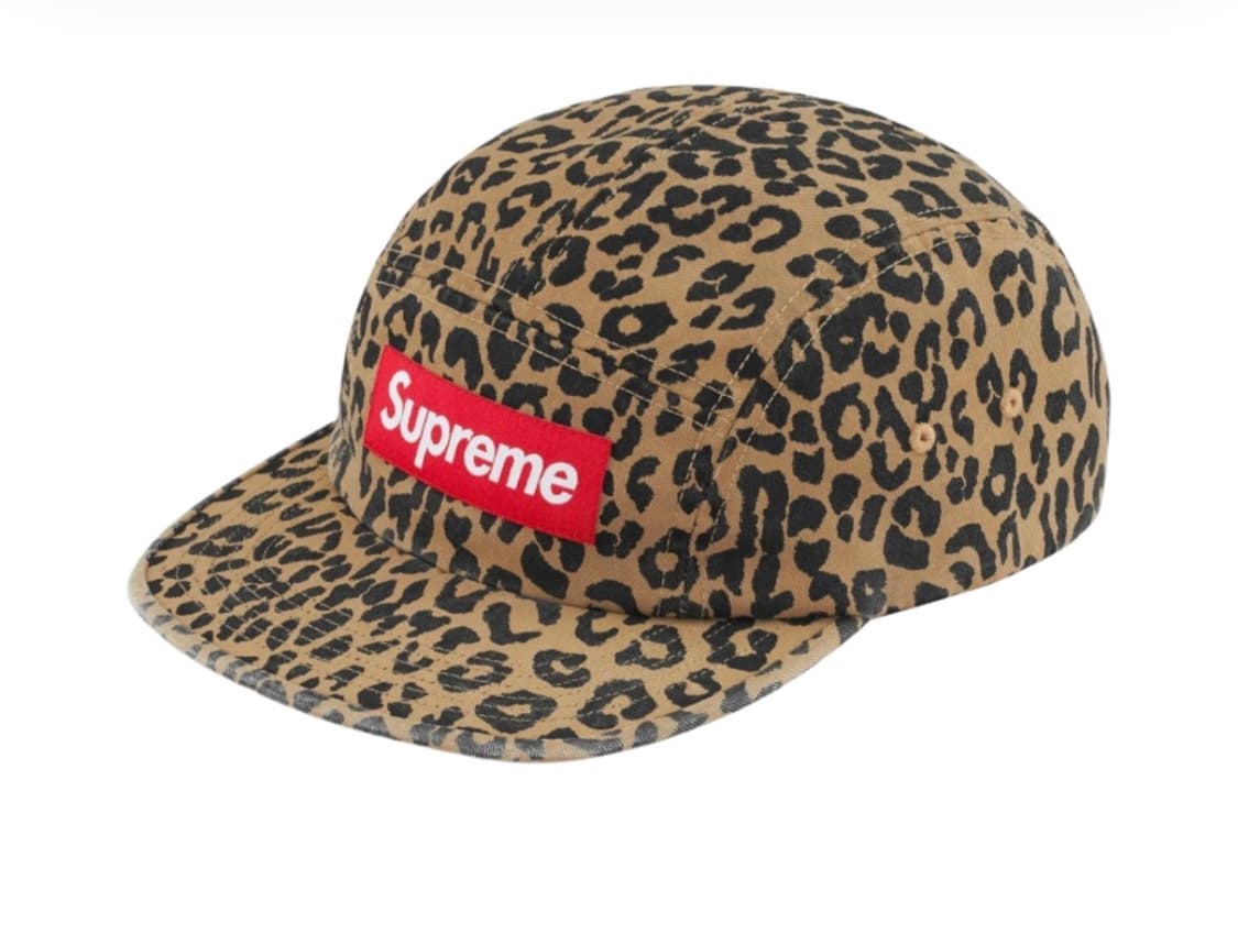 슈프림 워시드 치노 트윌 캠프캡 레오파드 - 23FW 상품이미지1